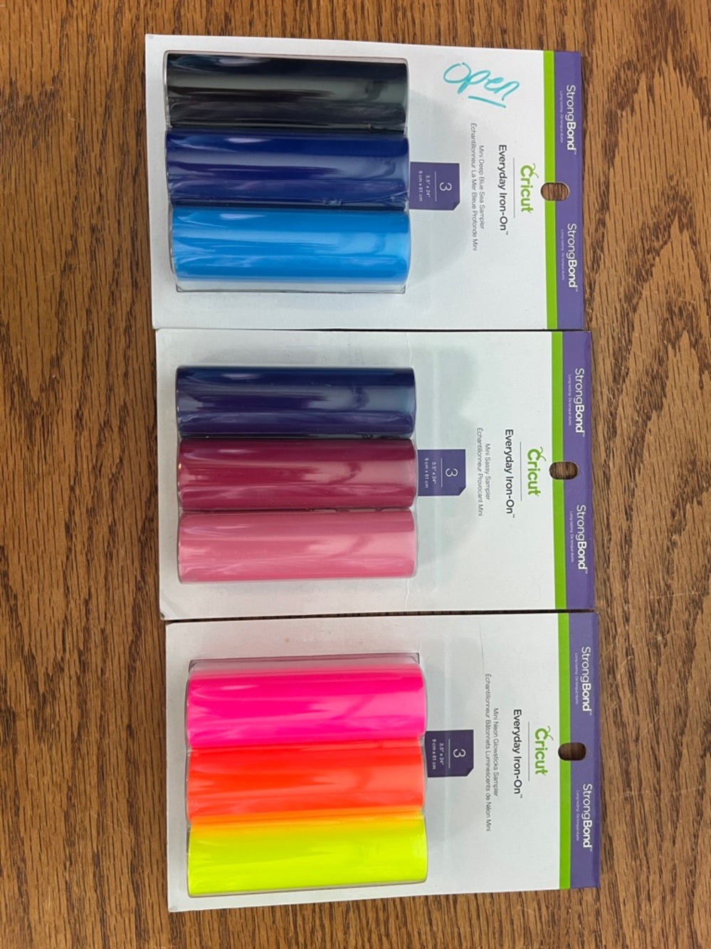 Cricut strong bond everyday iron on set x 3 packs